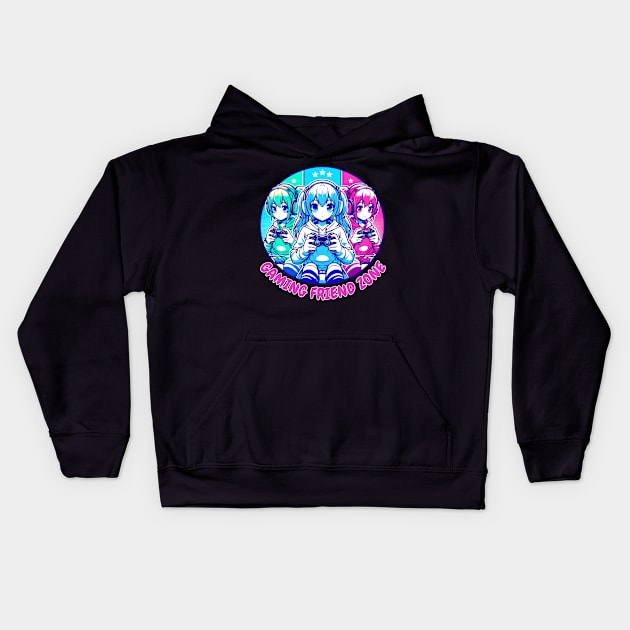 Gaming Friend Zone Kids Hoodie by Japanese Fever